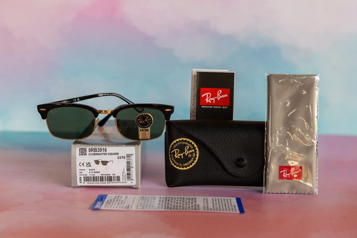 Lo que recibes - RAY BAN CLUBMASTER SQUARE LEGEND RB3916