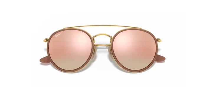 RAY BAN RB3647N ROUND DOUBLE BRIDGE ROSA ESPEJO