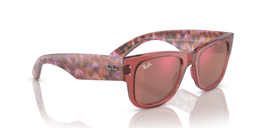 RAY BAN RB0840S 66372K MEGA WAYFARER ROSA TRASLÚCIDO
