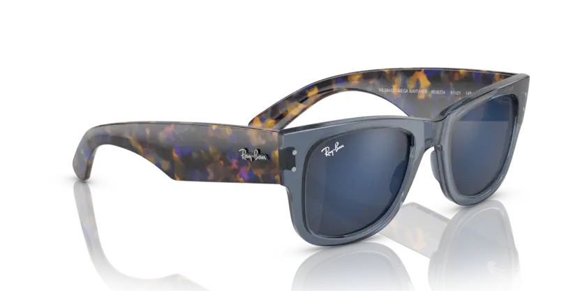 RAY BAN 0RB0840S 663804 MEGA WAYFARER AZUL TRASLÚCIDO