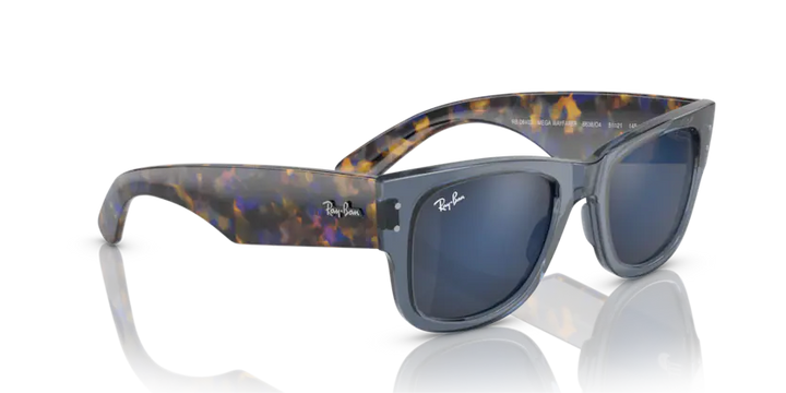 RAY BAN 0RB0840S 663804 MEGA WAYFARER AZUL TRASLÚCIDO