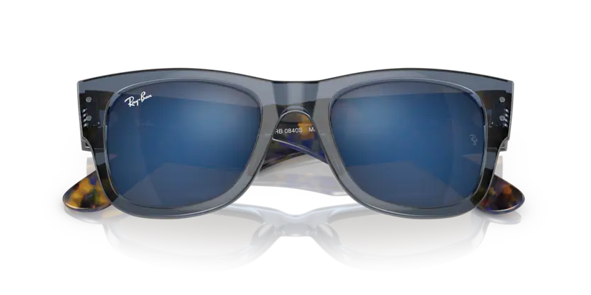 RAY BAN 0RB0840S 663804 MEGA WAYFARER AZUL TRASLÚCIDO
