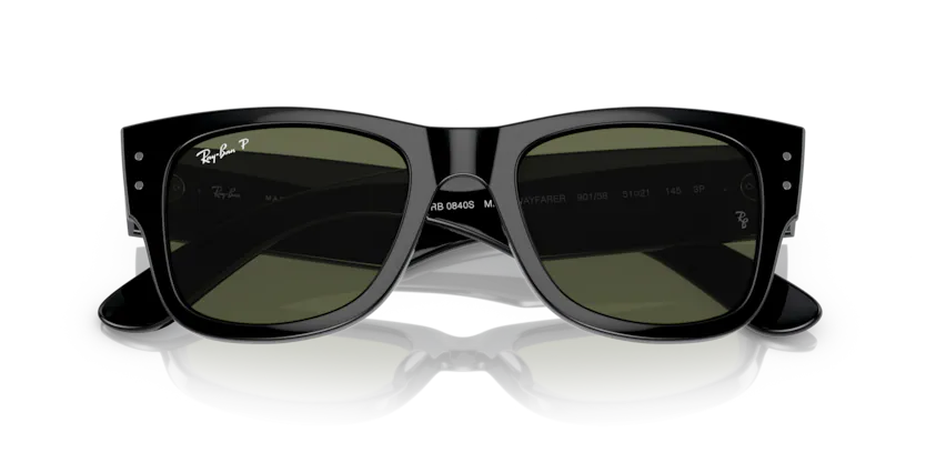 RAY BAN RB0840S 901/58 MEGA WAYFARER NEGRO POLARIZADO