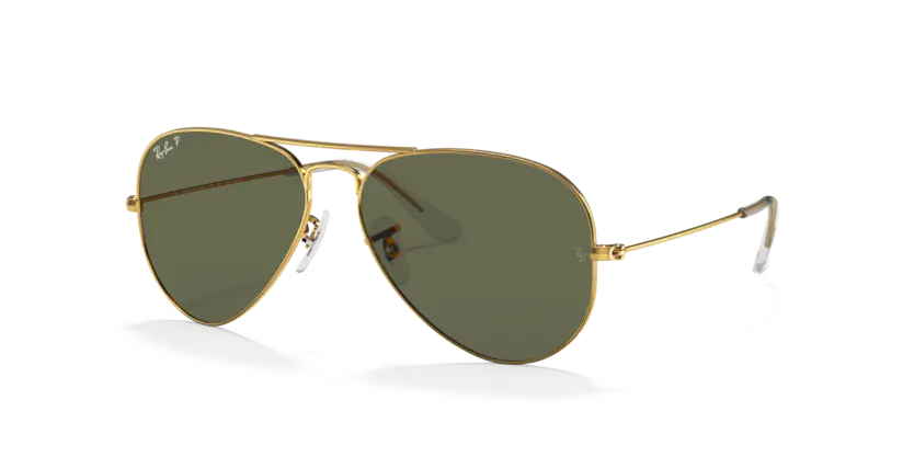 RAY BAN AVIATOR LARGE METAL POLARIZADO RB3025 · 55mm / Polarizado / Verde G-15