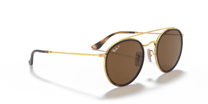 RAY BAN RB3647N 001/57 ROUND DOUBLE BRIDGE DORADO POLARIZADO