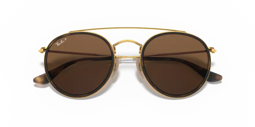 RAY BAN RB3647N 001/57 ROUND DOUBLE BRIDGE DORADO POLARIZADO